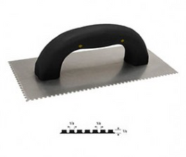 ALLWAY TOOLS 15123 SNTU2 SOFT GRIP LARGE U-NOTCHED TROWEL