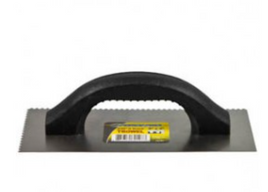 G-FORCE 70107 3/32" U-NOTCHED TROWEL 9" X 4" PLASTIC HANDLE