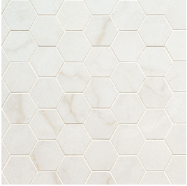 BRIGHTON GOLD 2 X 2  POLISHED  HEXAGON MOSAIC        8pcs/box.   504pcs/crate.   7.36sqft/box