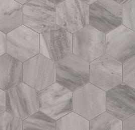 EDEN BARDIGLIO 3 X 3 MATTE HEXAGON MOSAIC         8pcs/box.    432pcs/crate.     6.72sqft/box