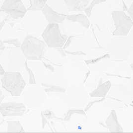 EDEN STATUARY 3 X 3 MATTE HEXAGON MOSAIC.     8pcs/box   432pcs/crate.  6.72sqft/box