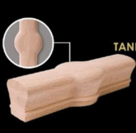 7020 Red Oak Handrail Fitting Randem Cap