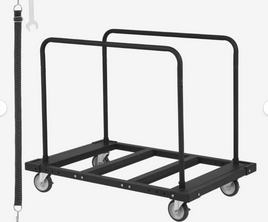 VEVOR Drywall Cart, 1800 LBS Panel Dolly Cart with 45.28" x 29.13" Deck and 5" Swivel Wheels, Heavy-Duty Drywall Sheet Cart, Handling Wall Panel, Sheetrock, Lumber, for Garage, Home, Warehouse