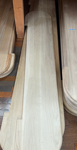 60'' Starter Step White oak Bullnose  Double Side