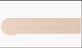 48'' Starter Step White Oak Bullnose Only Left Side