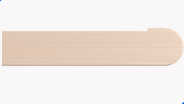 52" Starter Step White Oak Bull Nose Only Right Side