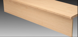 5/8 x 60" Stair  Riser Red Oak Unfinished