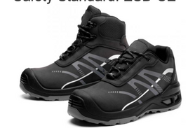 Upper: Microfiber Leather Outsole: Dual Density PU Midsole: Kevlar Plate Toe: EN Standard Steel Toe Safety Standard: S1p