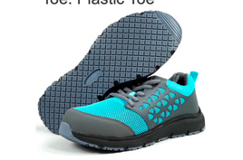 Upper: TPU + Mesh Outsole: EVA + Rubber Midsole: Kevlar Plate Toe: EN Standard Steel Toe Safety Standard: S1p
