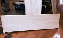 1 X 11-1/2 X 60'' Stair Tread Red oak Mitered Left only Side Around