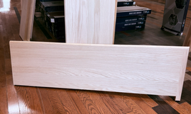 1-1/16 x 11-1/2 x 42" Red Oak Stair Tread Squared Mitered  Right Side Only Unfinished