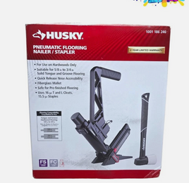 Husky Air Flooring Nailer and Stapler for 5/8 to 3/4 - 1001 186 246 -Free ship