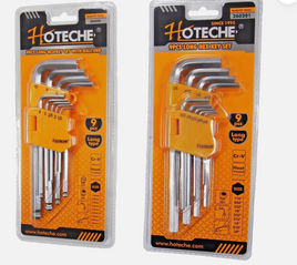 18PC Long Hex Key L Wrench Set SAE Metric 1.5-10mm 1/16"-3/8" 260509 260201