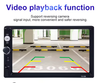 Universal 7inch Car Multimedia Player With Camera Navigation Radio 2din Touch Screen Car MP5 Player