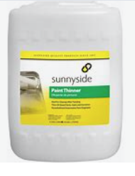 Paint thinner Plastic Bottle High VOC 5 gal Sunnyside