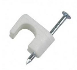GARDNER BENDER PSW-1650T LOW VOLTAGE COAXIAL STAPLES 1/4" WHITE 25/CLAM