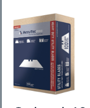 AccuTec APBL-8018 .024 PRO Heavy Duty 2-Notch Utility Blade(100pk)