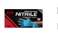 Boss B21041-L 4 Mil Large Blue Nitrile Disposable Gloves 100pk