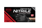 Boss B21051-L 4 Mil Large Black Nitrile Disposable Gloves 100pk