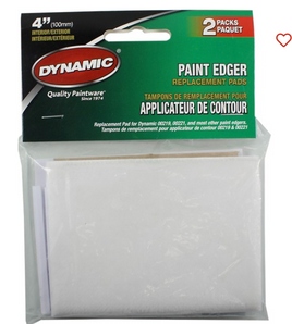 Dynamic 00220 4" Interior/Exterior Molding & Trim Paint Edger Replacement Pads (2pk)