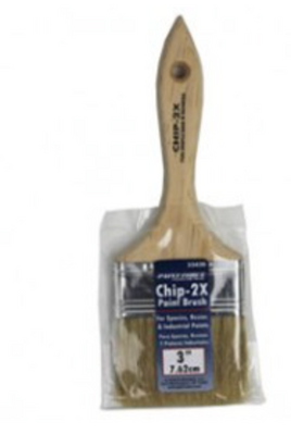 PAINT-FORCE 33430 3" WHITE BRISTLE CHIP 2X BRUSH