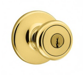 KWIKSET 400T 3 CP K6 V1 94002-828 BRASS KEYED ENTRY LOCK