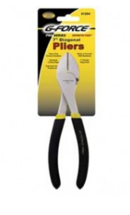 G-FORCE 21254 7" HEAVY DUTY DIAGONAL CUTTING PLIERS ERGO GRIP HANDLE