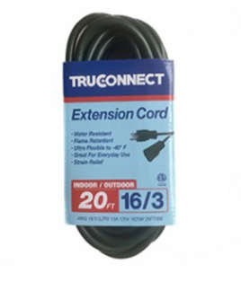 MR BRANDS 32517 20' 16/3 TRUCONNECT GREEN OUTDOOR EXTENSION CORD