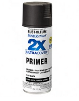 RUST-OLEUM 2X PAINTER'S TOUCH 249846 ULTRA COVER FLAT BLACK PRIMER
