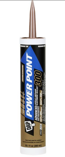 DAP 18944 10oz Redwood Power Point 300 Acrylic Urethane Elastomeric Sealant 12/pk
