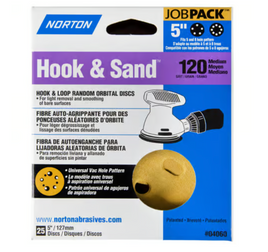 5" Norton Hole Hook & Loop Disc 120