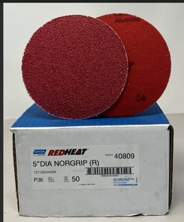 5'' Redheat Hook & Loop 36G 50 disc
