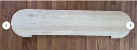 72' Starter Step Red oak Bullnose only Side