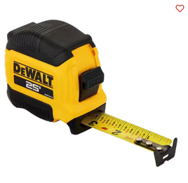 DeWALT DWHT38125S 25' Compact Tape Measure