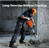VEVOR Demolition Jack Hammer, 2200W 1400 BPM Jack Hammer Concrete Breaker, Heavy Duty Electric Jack Hammer 6pcs Chisels Bit with Gloves, 360°C Swiveling Front Handle for Trenching and Breaking Holes
