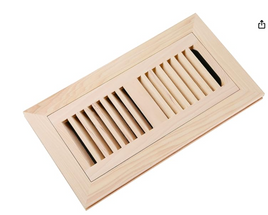 4 x 12 Hickory Wood Vents Flush Mounth