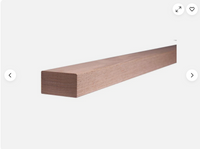 HRRO6002 1-5/8 X 2-3/4  Wood Handrail  Square Red Oak  Rectangular Modern