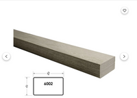 HRWO6002 1-5/8 X 2-3/4  Wood Handrail Square  White Oak  Rectangular Modern