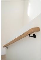 HRWO6002 1-5/8 X 2-3/4  Wood Handrail Square  White Oak  Rectangular Modern