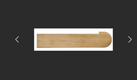 60'' Starter Step White Oak Bullnose Only Right Side