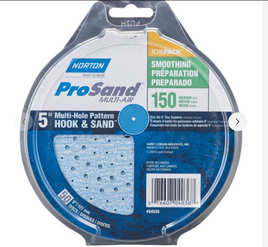 5" Norton ProSand Multi Air Disc 150 Grit 50PK