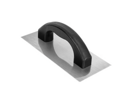 Economy 2 Sided Notch: 1/16 in. x 1/32 in. x 1/32 in. U Notch - 1/16 in. x 1/16 in. x 1/16 SQ-Notch Flooring Trowel