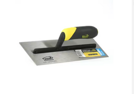 11 in. x 3/32 in. x 3/32 in. Flat V-Notch Flooring Trowel
