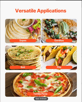 VEVOR Electric Tortilla Maker, Automatic Corn Tortilla Making Machine with Non-Stick Coating and Two Molds(4 in + 6 in), Electric Chapatti Machine Suitable for Produce Sopes Roti Pita Tortilla Pizza