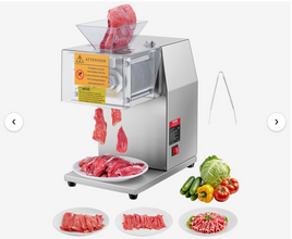 VEVOR Meat Cutter Machine, 850W Meat Slicer, 551 lb/h Commercial Meat Cutting Machine Stainless Steel, 5 mm Thickness, Detachable Blades, Electric Food Slicer for Home Kitchen Restaurant Supermarket