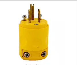 15 Amp 125-Volt 3-Wire Plug, Yellow 515PV-YL
