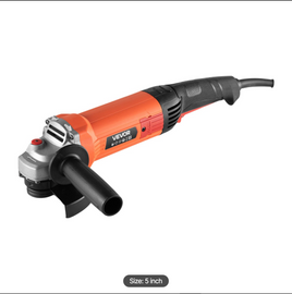 VEVOR Angle Grinder, 5" Electric Grinder Power Tool, 10Amps 10000RPM High-Speed Corded Angle Grinders with 230° Adjustable Dust Guard for Metal Grinding, Cutting, Rust Removal (Disc Not Included)
