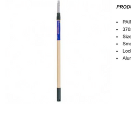 PAINT-FORCE 30344 4'-8' FIBERGLASS & ALUMINUM TRU-LOCK EXTENSION POLE