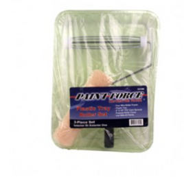 PAINT-FORCE 33180 3PC PLASTIC TRAY 9" ROLLER SET