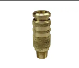 /4" Automatic Six Ball Combo Coupler, Industrial & Acme, 1/4" MPT, Display